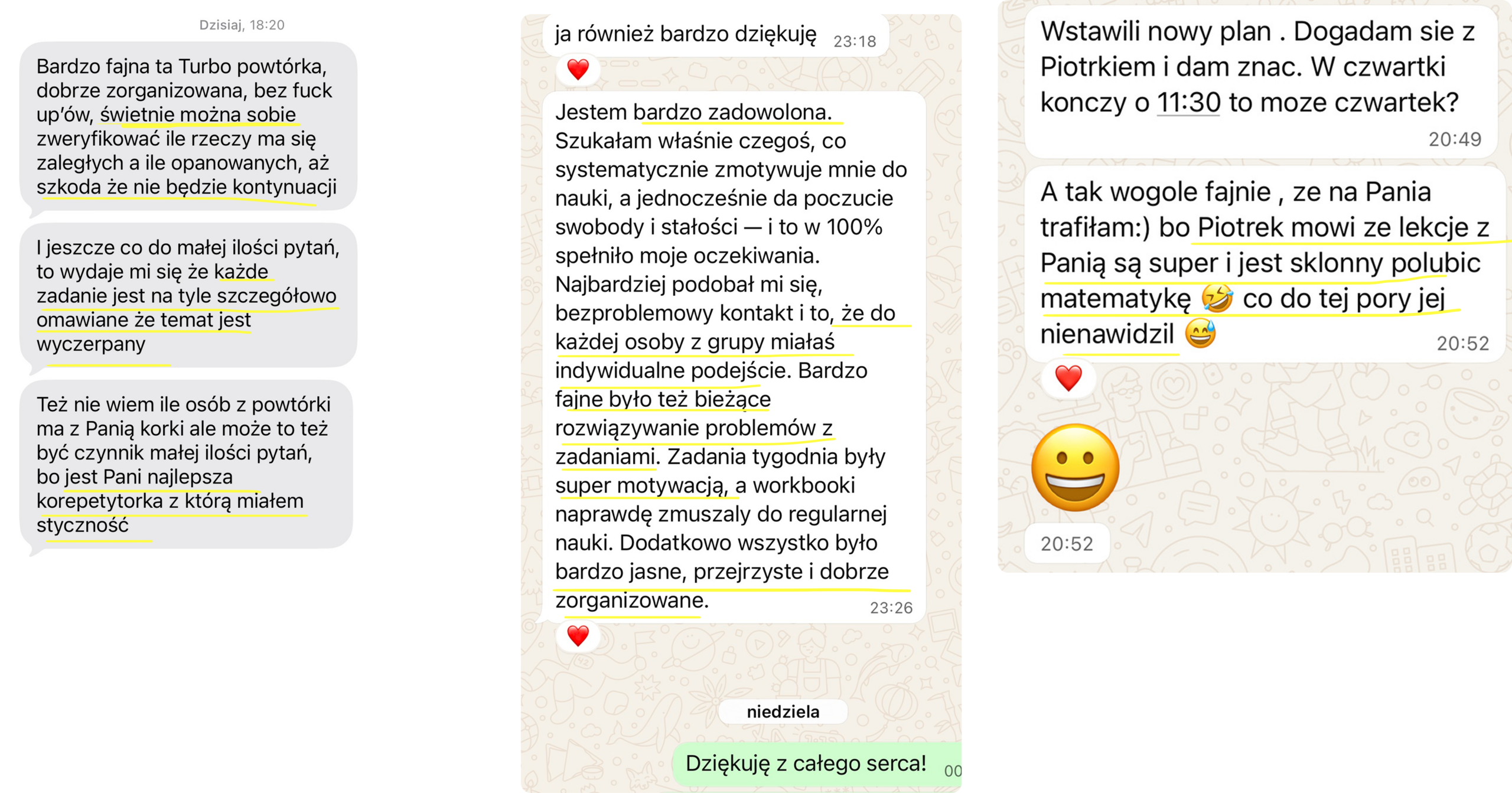 opinie uczniów