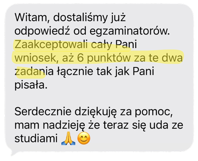 dobra opinia o odwołaniu od matury z matematyki